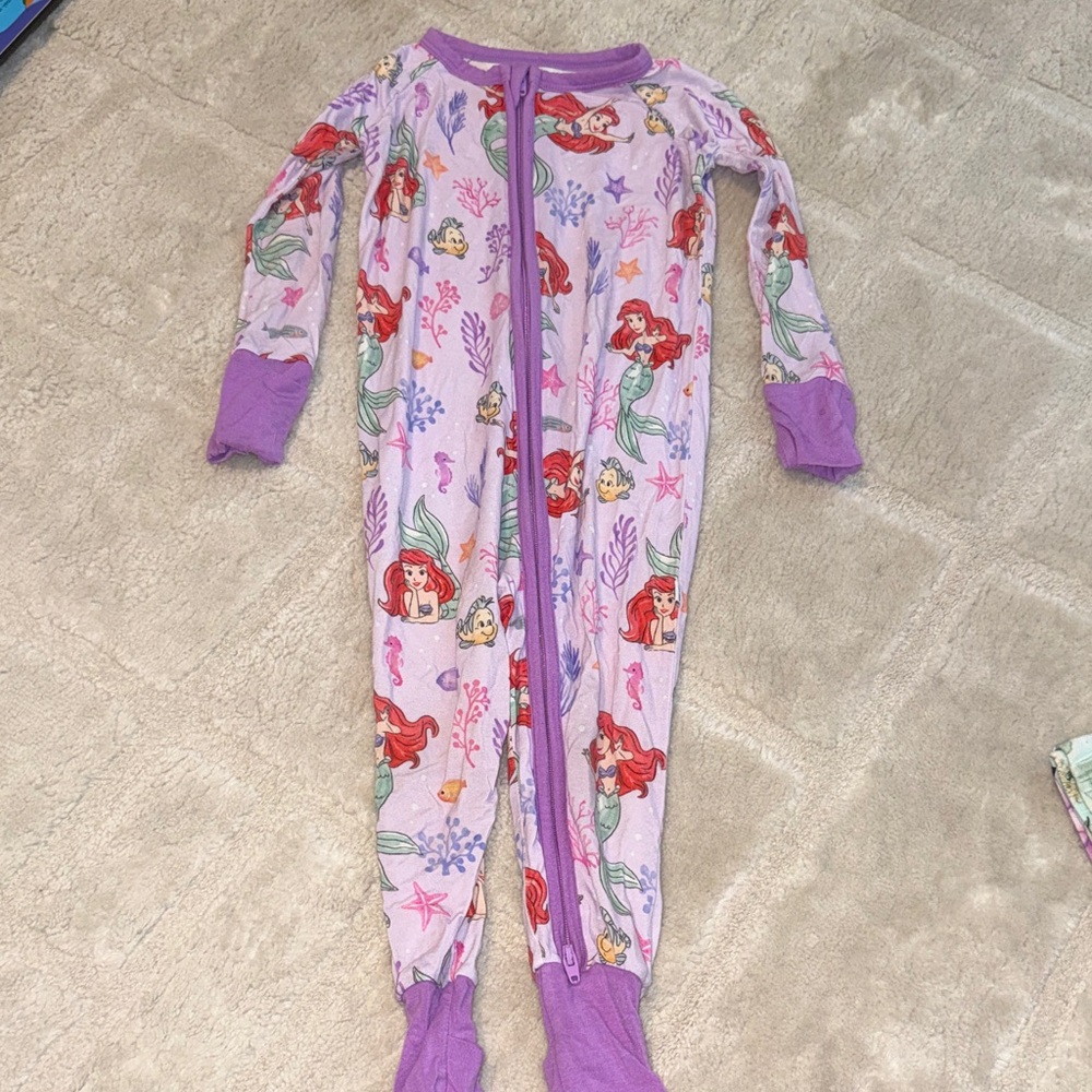 Little Sleepies Ariel Kids Pajama - Light Purple and Violet